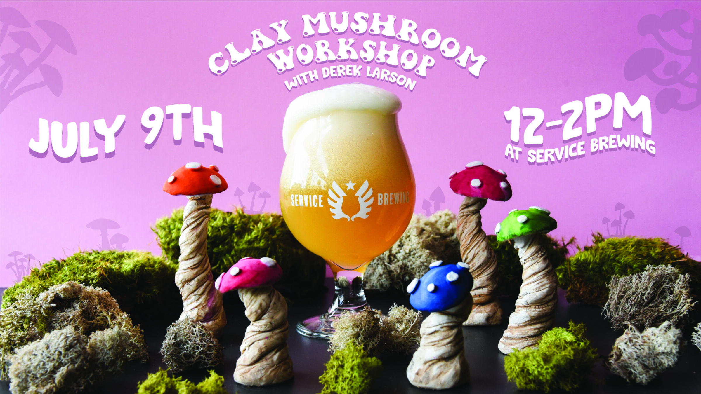 Clay Mushroom Workshop with Derek Larson