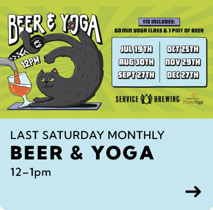 Last Saturday Monthly Beer and Yoga 12-1PM