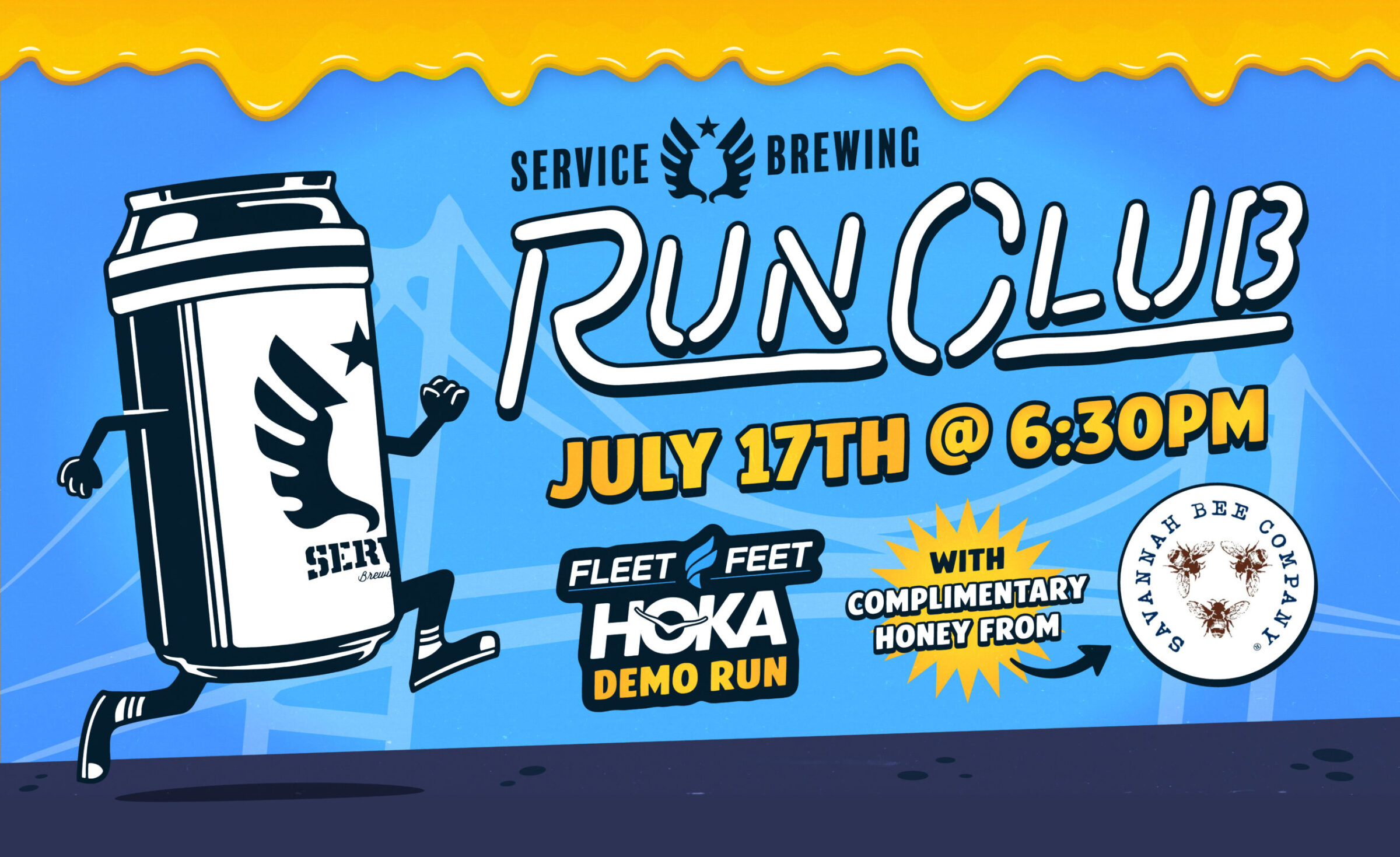 Hoka Demo Run at Service Brewing Run Club